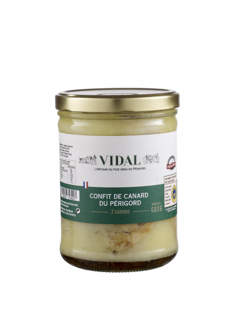 Confit de canard 2 cuisses 680 g