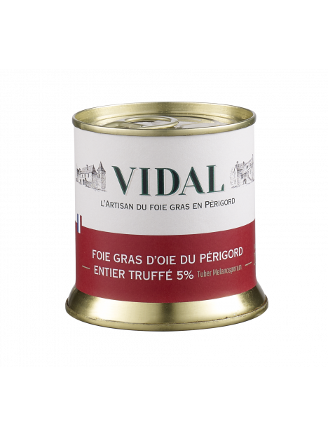 Foie gras d'oie entier truffé 5% 200g