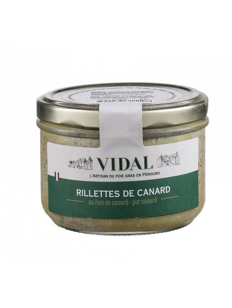 Rillettes de canard au foie gras 180g