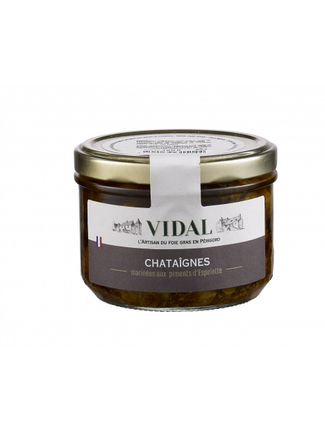 Châtaignes marinées au piment d'Espelette